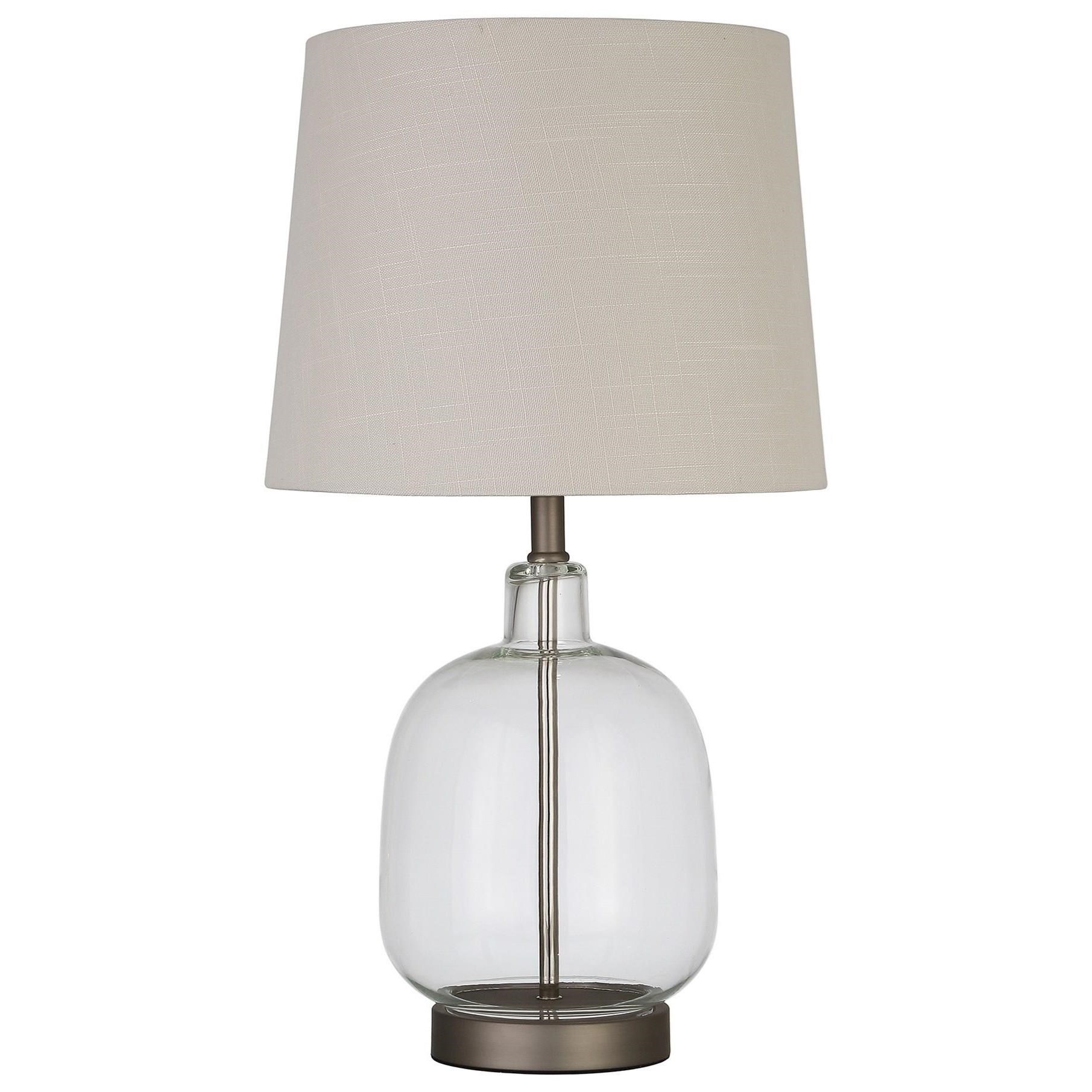 Coaster Table Lamps Table Lamp with Glass Base Value City Furniture